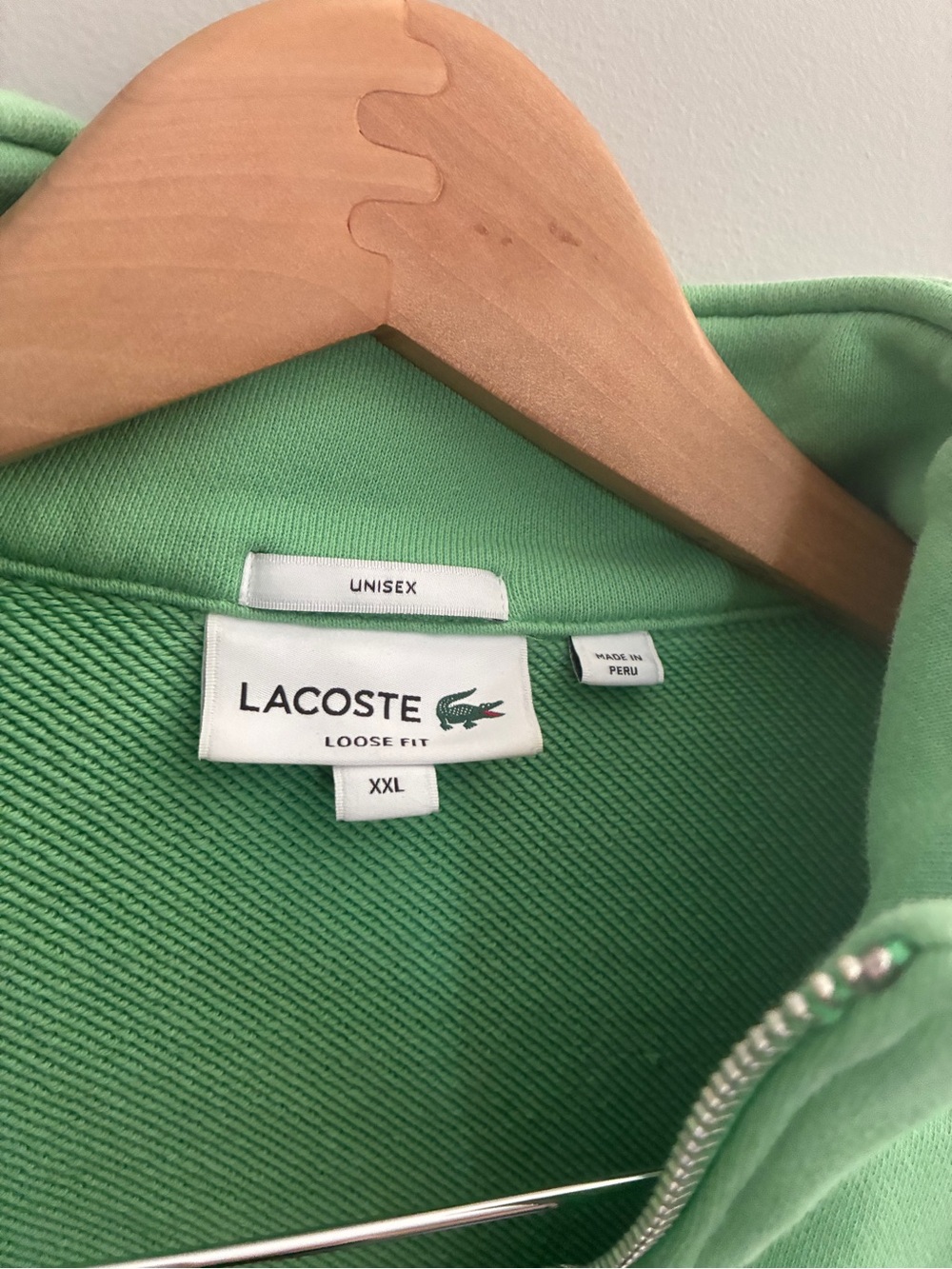 Lacoste loose fit Quarter-Zip Pullover Sweatshirt unisex - Picture 3 of 3
